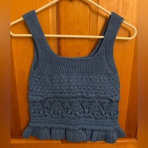 Knit peplum top